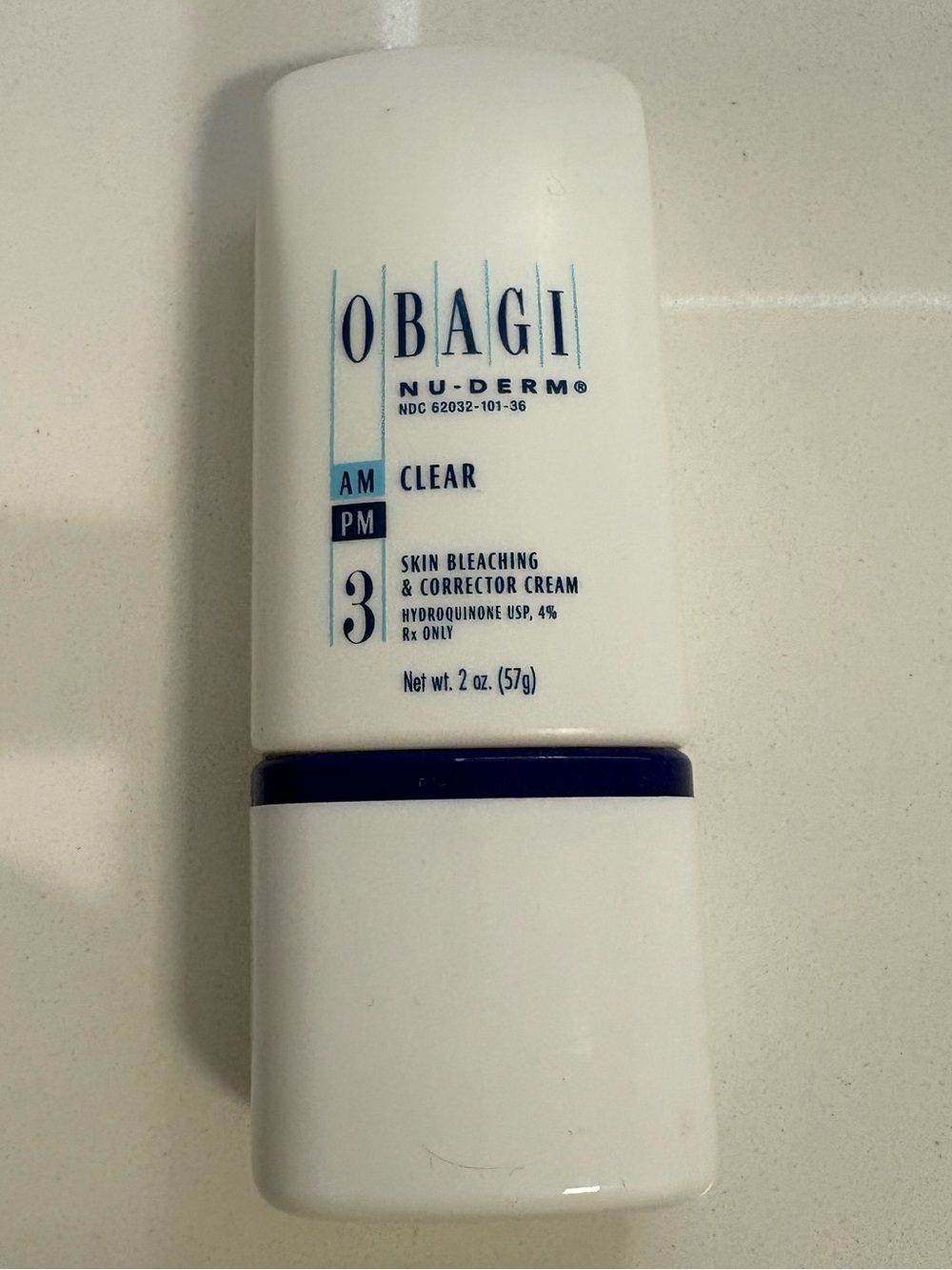 Obagi AM Clear Skin Corrector Cream — White with Navy Accents